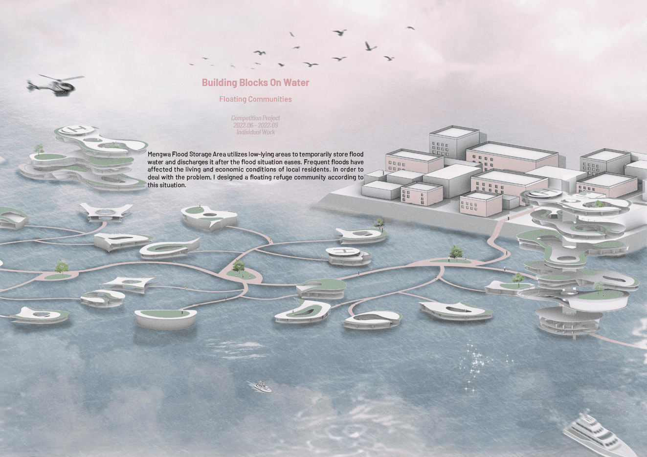 Building Blocks On Water Cover